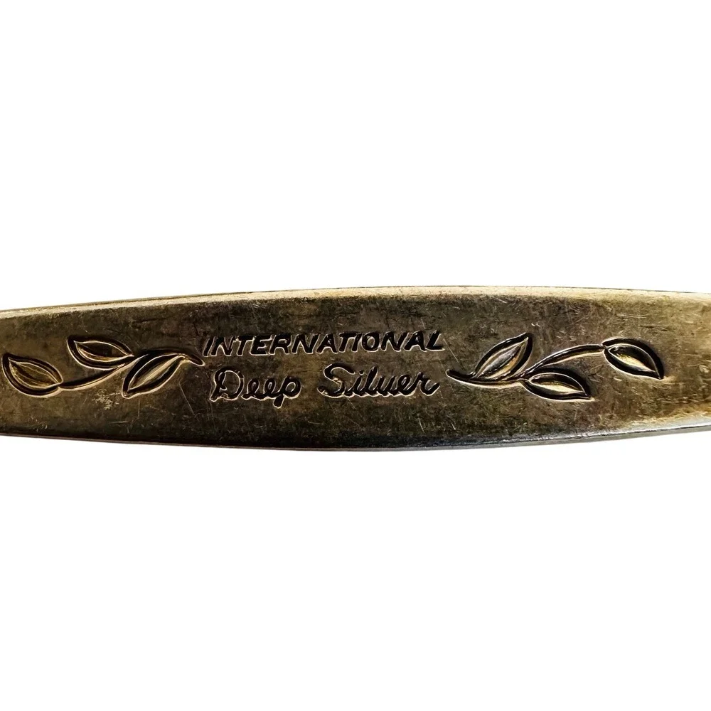International Deep Silver Inlaid Spoon 